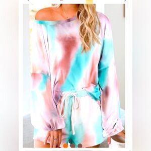Pastel Tie-Dye Lounge Set